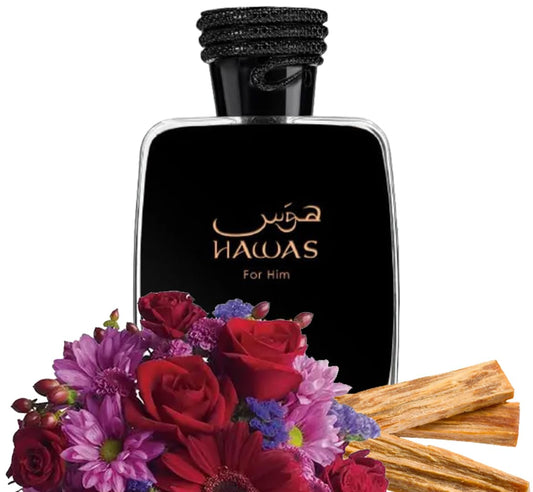 Men Eau de Parfum Spray 100ML,hawas cologne for men BLACK