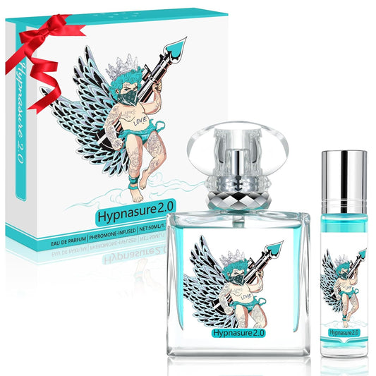 Original Pheromone Cologne for Men 50ml+10ml Travel Set - Upgraded Long Lasting Infused EDP Fragrance Spray Roll-on - Perfume Enhance Attraction Gift
