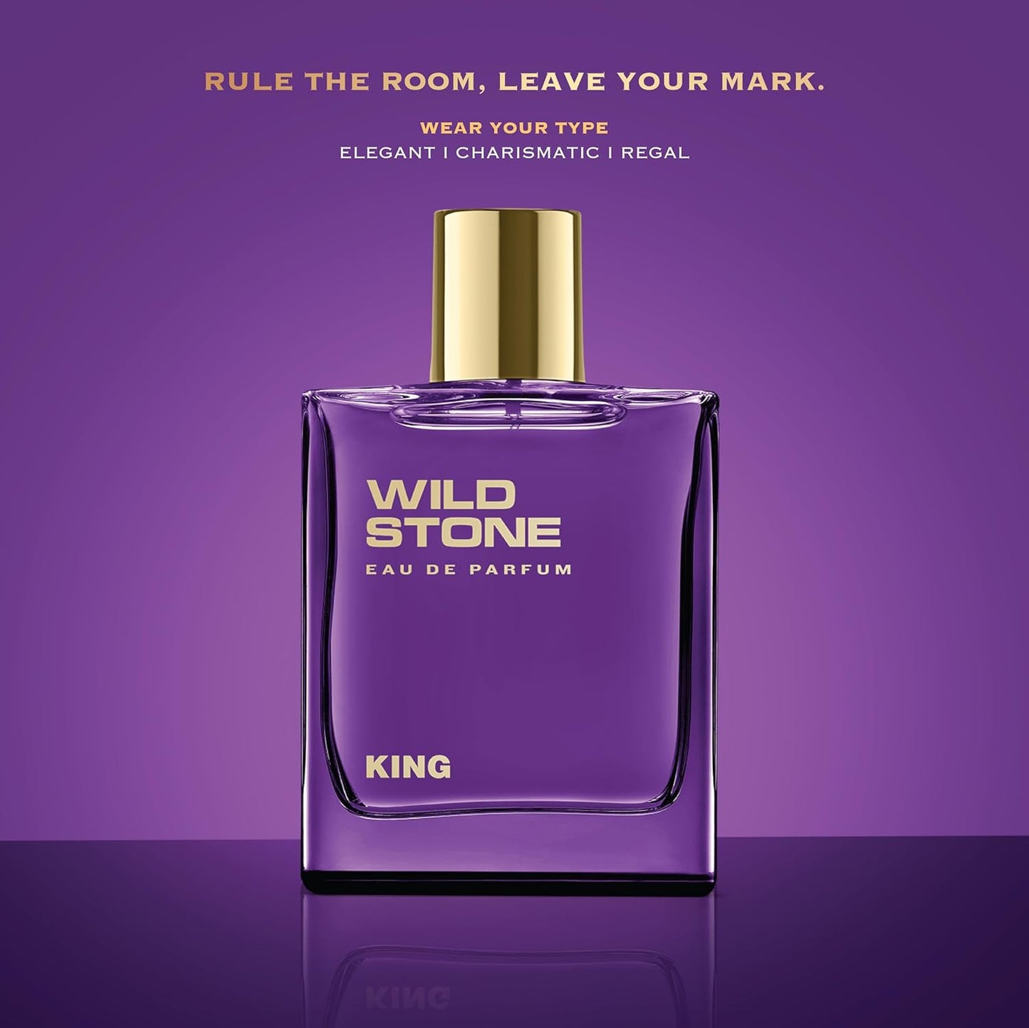 Wild Stone King Eau De Parfum | 3.38oz,100 ml | Luxury EDP Perfume for Men | Intense Long Lasting Premium Fragrance | Cologne and Fragrance For Men | 100% Liquid Scent