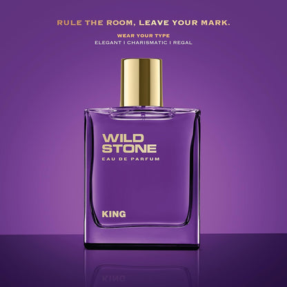 Wild Stone King Eau De Parfum | 3.38oz,100 ml | Luxury EDP Perfume for Men | Intense Long Lasting Premium Fragrance | Cologne and Fragrance For Men | 100% Liquid Scent